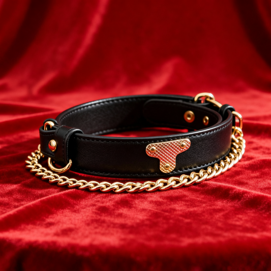 BDSM Day Collar — Black Gold Edition BM20