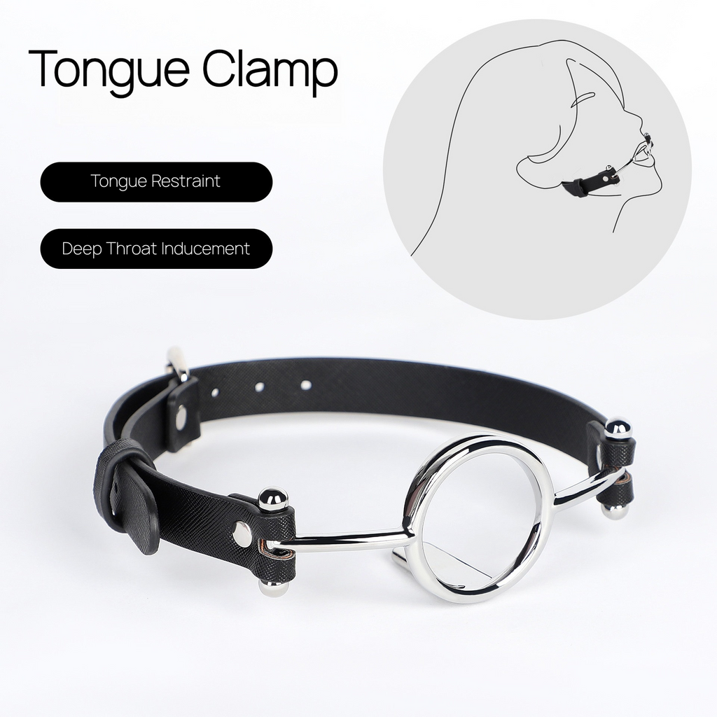 Leather Alloy Mouth Gag — BDSM BM21