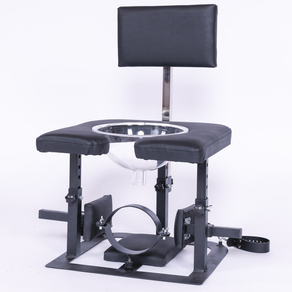 Heavy-Duty SM Discipline Toilet Chair – Extreme Bondage Seat BF34