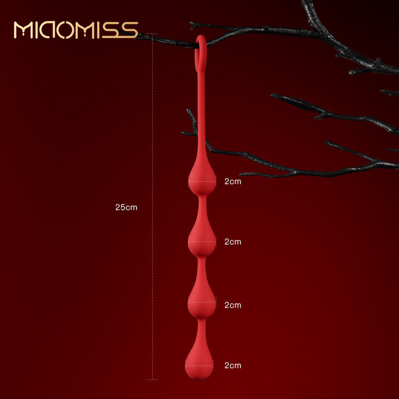 Red Silicone Butt Plug BM42