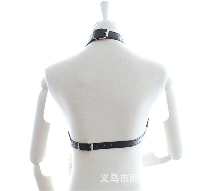 Faux Leather BDSM Harness Bra BM17