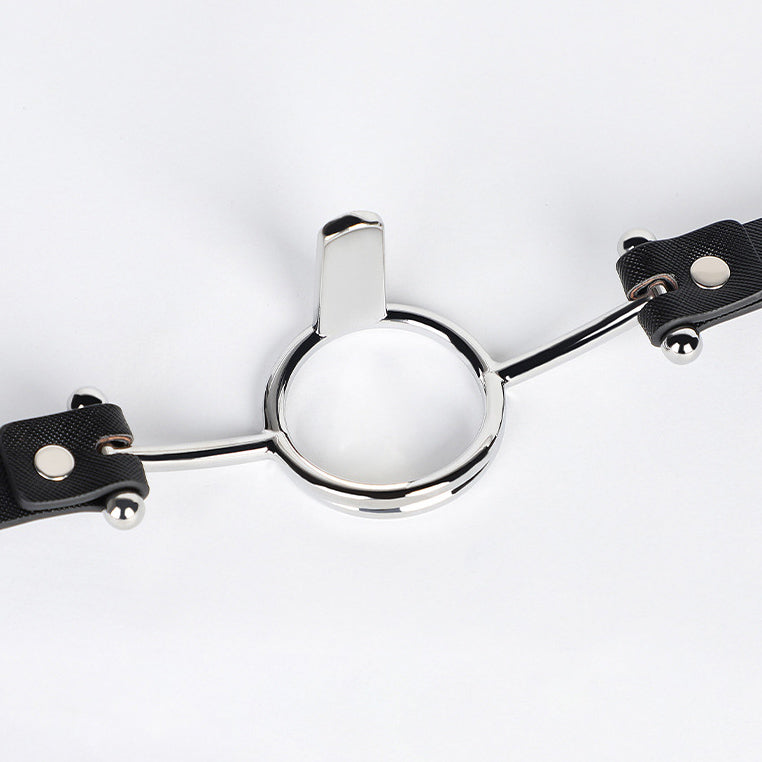 Leather Alloy Mouth Gag — BDSM BM21