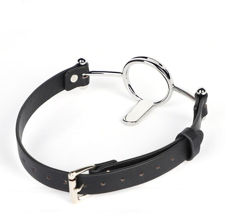 Leather Alloy Mouth Gag — BDSM BM21