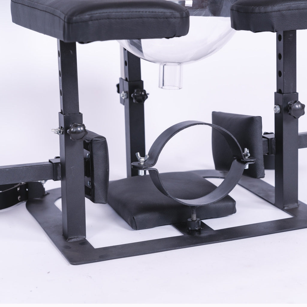 Heavy-Duty SM Discipline Toilet Chair – Extreme Bondage Seat BF34