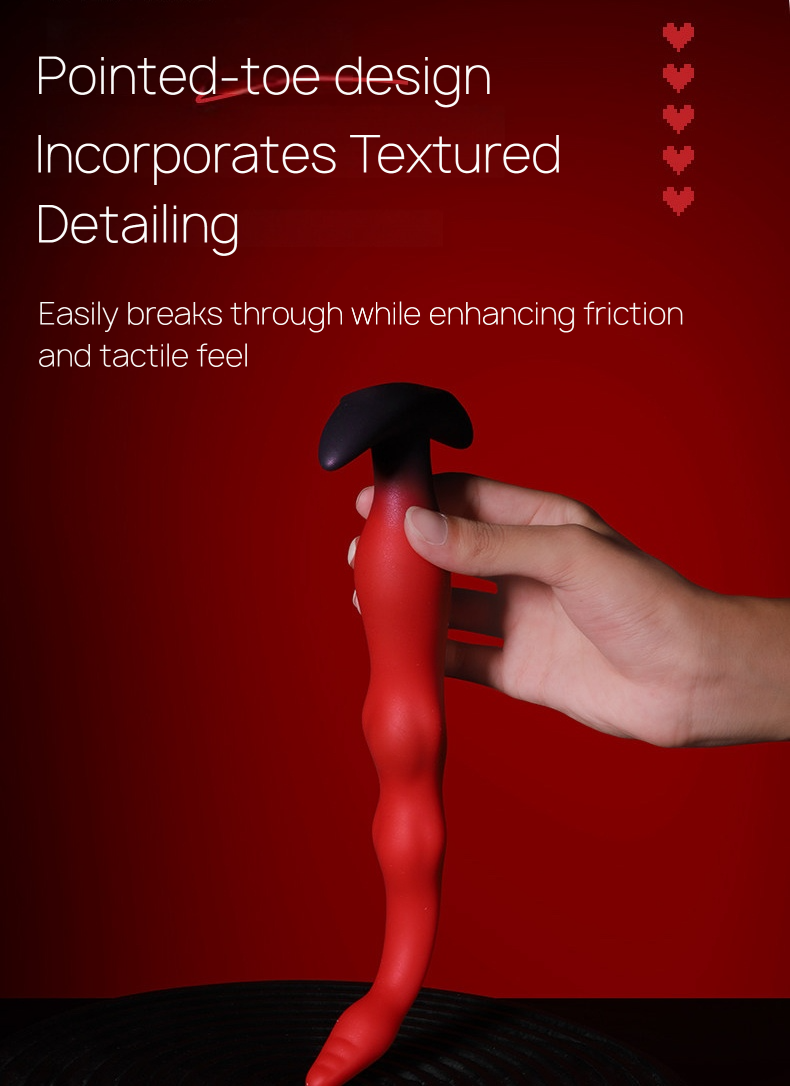Ultra Long Liquid Silicone Deep Penetration Anal Plug BM31