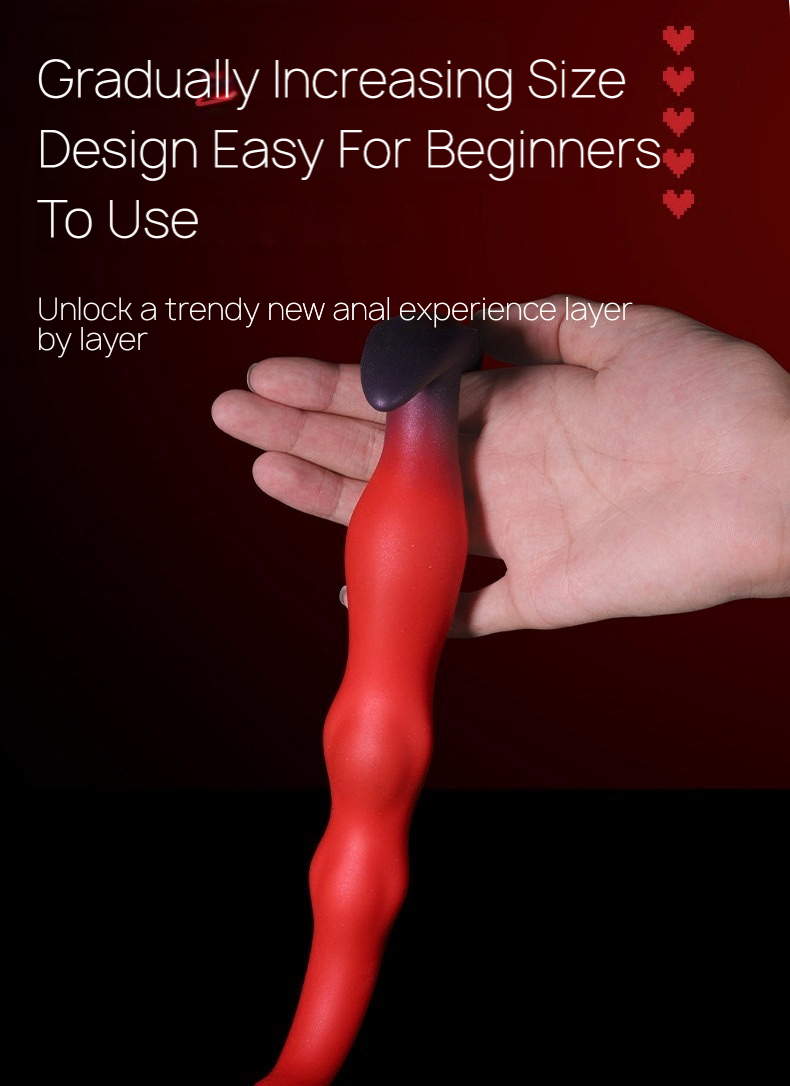Ultra Long Liquid Silicone Deep Penetration Anal Plug BM31