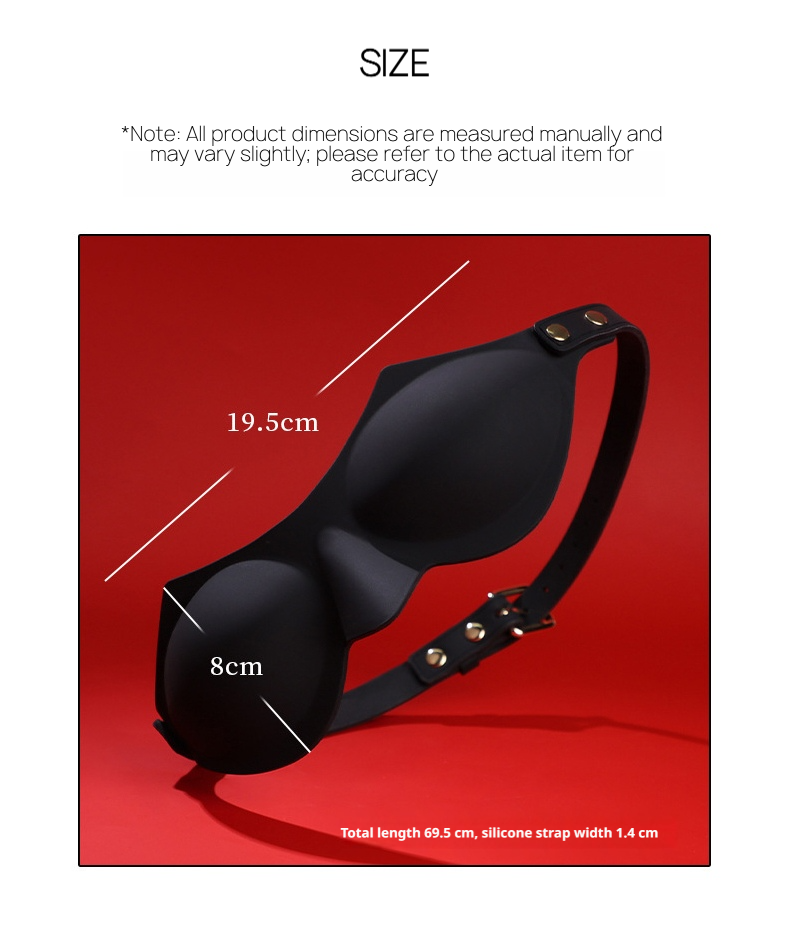 Soft Silicone Sensory Blindfold for BDSM Play BM29