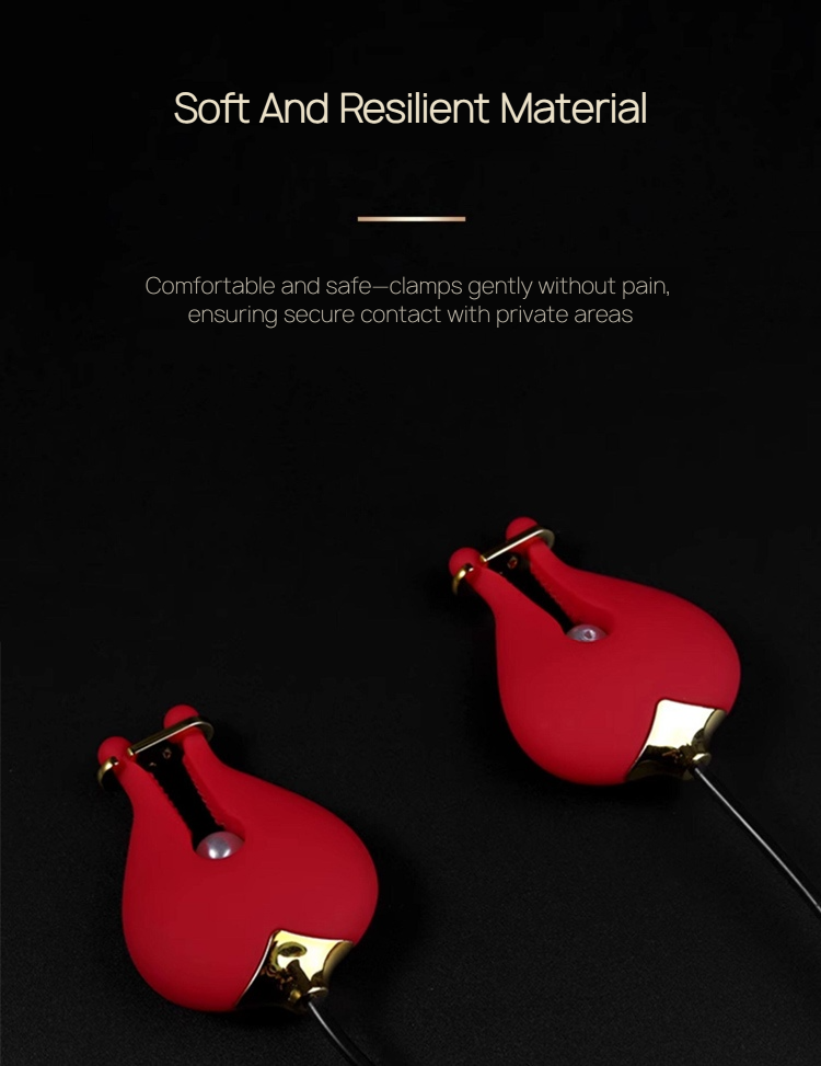 Vibrating Nipple Clamps & Masturbator Set BM40