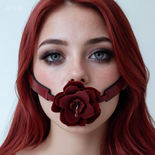 Rose Silicone Ball Gag BM13