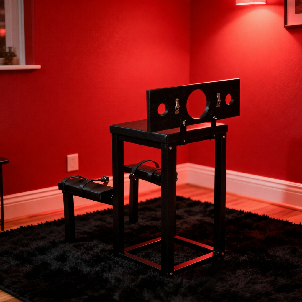 Hand & Neck Restraint SP Bondage Chair BF17