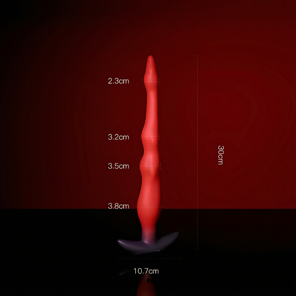 Ultra Long Liquid Silicone Deep Penetration Anal Plug BM31