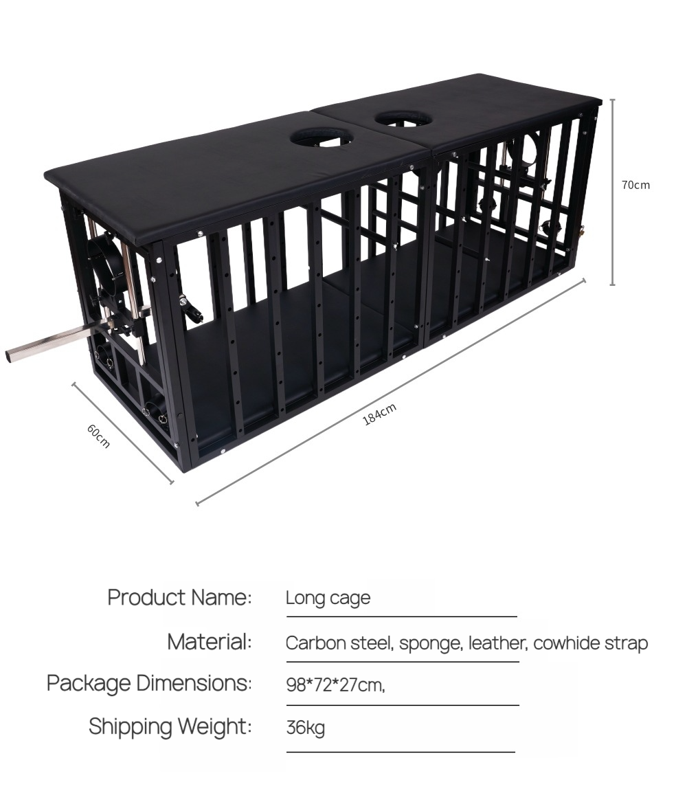 Large Heavy Duty BDSM Bondage Cage – Human Size BF29